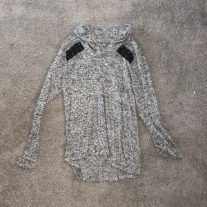 gray sweater